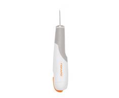 FISKARS Coltello ad alte prestazioni, Lunghezza totale: 15 cm, Incl. 1 lama Nr. 2, Acciaio di qualità/Plastica, Bianco/Arancione, Premium, 1024387