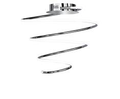 WOFI Lampada da soffitto Integriert, 30 W, Argento, 47 x 47 x 45 cm