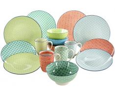 Creatable 17362- Servizio di stoviglie Mediterran, 16 pezzi