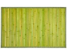 FRANDIS Carpemodo Tappetino da Bagno in bambù, Colore Verde, Dimensioni 50 x 80 cm