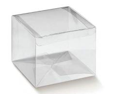 Pianeta Confetti Bomboniera Scatola in Pvc, Portabomboniere e Portaconfetti, Segnaposto, 30 pezzi, 8 x 8 x 6 cm