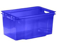 Allibert Crownest 211798 - Contenitore in polipropilene, capacitÃ 50 l, colore: Blu laser