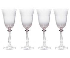 Katie Alice C000179Â la raccolta set di quattro incise bicchieri di vino