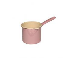 Riess 0285-006 - Pentolino per latte in colori pastello, diametro 12 cm, colore: Rosa
