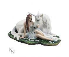 Nemesis Now Pure Heart Anne Stokes, statuetta in resina, 24 cm, colore: bianco, taglia unica