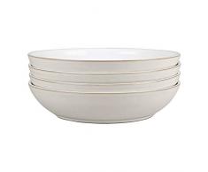 Denby Ciotola per Pasta Tela Naturale, Panna, Set di 4