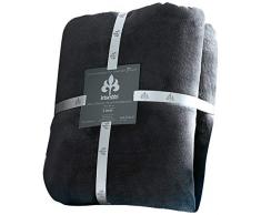 Irisette, Coperta morbida, Grigio (Anthrazit), 150 cm x 200 cm