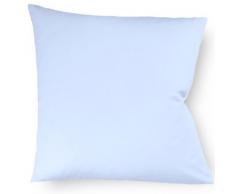 Fleuresse Colours 9100-6056 Federa 100% Cotone (Satin di Cotone makÃ²), con Chiusura Lampo, 40x40 cm, Colore: Blu