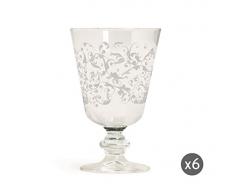 Excelsa 60826 Set Calici, Vetro, Bianco