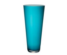 Villeroy & Boch Verso Vaso Grande Carribean Sea, 38 cm, Vetro, Blu/Turchese