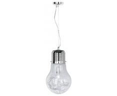 WOFI, Lampada a sospensione, 47 x 29 x 29 cm, glühlampe, argento, trasparente