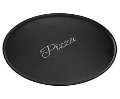 Premier Housewares Mange Piatto per Pizza, Colore: Nero Opaco