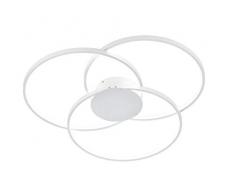 Trio Leuchten Sedona Lampada da soffitto 40 W, Bianco Opaco