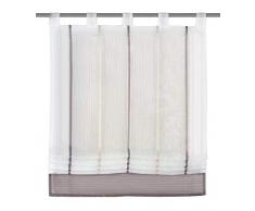 Home Fashion Wohnprofi - Tenda avvolgibile in Organza a Strisce, con Passanti per Asta