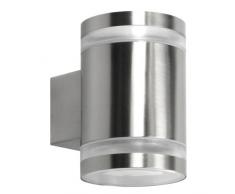 Ranex RA-5000328 Volare Lampada da Parete a Due Luci, Acciaio