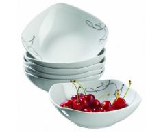 Domestic by MÃ¤ser, Serie Chanson, Ciotola per Cereali, in Un Set da 6 Pezzi