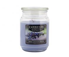 Candle-Lite 6080 Candela Profumata Lavanda, Cera, Blu, 10 x 10 x 15 cm