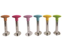 Galileo Casa NanÃ Taglia Ananas, Acciaio, Multicolore, 8.5x8.5x24 cm