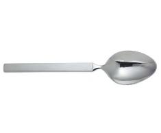 Alessi 4180/1 Dry Cucchiaio da Tavola in Acciaio Lucido con Manico Satinato, Set da 6