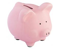 Legami Money Bank Salvadanaio Piggy, Ceramica, Rosa, 11x13x10.5 cm