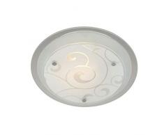 Globo, Lampada circolare da soffitto, 60 Watt, metallo, madreperla