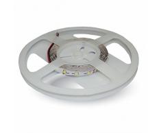 Striscia a led Strip con 300 LED a 12V 18 W 5 MT Luce Calda 3000K VT-2016