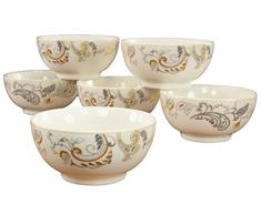 Creatable 16657Â Palacio Ciotola di Cereale Porcellana Multicolore 27,5Â x 22Â x 14,5Â cm Set di 6
