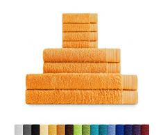 Eiffel Textile qualitÃ Spugna 600 g Tocador Lavabo y Sabana Giallo Zafferano