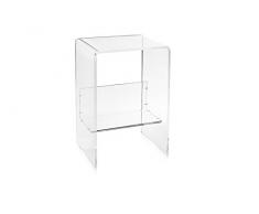 Iplex Design Eith Mobile Porta Stampante in Plexiglass Trasparente