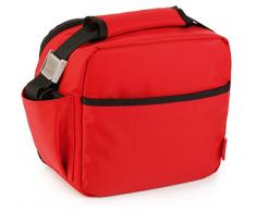 Nomad Soft Rossa: Borsa Porta Pranzo Termica con contenitori
