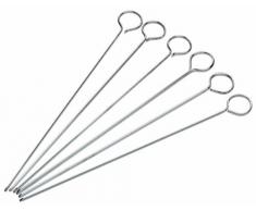 Kitchen Craft - Set di spiedini piatti, 20 cm, 6 pz.