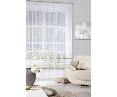 Eurofirany FIR/Gabi/2/K + ZIE Tenda Gabi2Â con fettuccia arricciata, 295Â x 250, Crema/Verde