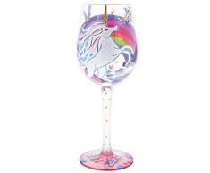 Lolita 6001629 Bicchiere di Vino Unicorno, Multicolore, 85x85x225 cm