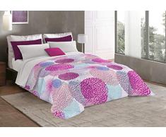 Fantasy Trapunta Invernale in Microfibra, Multicolore (Soffioni), Matrimoniale, 2 Posti