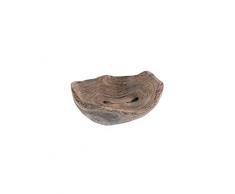 Centrotavola ciotola legno sbiancato 10x26 cm