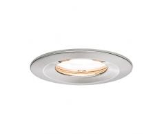 Paulmann 93626 Led Nova Faretto da Incasso Rotondo da Soffitto, 7 W, Gu10, In Ferro Dimmerabile, Ip65, Resistente AllAcqua, da Incasso, In Alluminio, 7 W