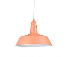 Relaxdays Lampadario da soffitto E27, Arancione