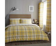 Catherine Lansfield Kelso - Set di Lenzuola da Letto 150 Cotone, 230 x 280 + 2 (50 x 85 cm), 3