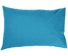 Galileo Casa Morbide Notti Set 2 Federe, Cotone, Turchese, 50x75x0.5 cm, 2 unitÃ 