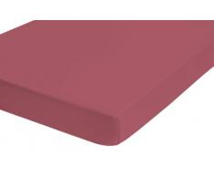 Biberna 77866/001/322 - lenzuola singolo singolo in jersey con angoli elasticizzati 140 x 200 cm - 160 x 220 cm braunrot