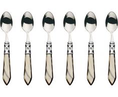 Bugatti ALCOM N4208 Aladdin - 6 pezzi, cucchiai moka, acciaio inox/plastica (ABS), di grandi dimensioni 21 x 18 x 3 cm