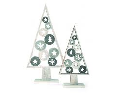 Small Foot Decorazione di Natale Albero, Legno, Grigio, 17.00x5.00x33.00 cm