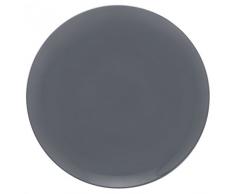 Guy Degrenne 207709 Modulo - Servizio da 6 Piatti in Porcellana, 27,2 x 27,2 x 1,3 cm, Colore: Grigio