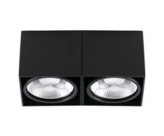 Faro 63277 - TECTO-2 Lampada plafoniera nera AR111