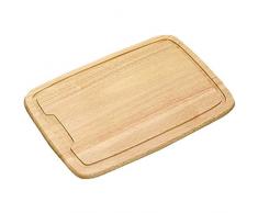 Kesper 20170 Tagliere in legno naturale, 40 x 26 x 1,5 cm