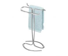 InterDesign Axis Fingertip Portasciugamani, Argento, 19.5x16x34.5 cm