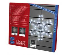 Konstsmide LED acrilico fiocco di neve, con Timer, 42Â diodi a luce bianca calda, funzionamento a batteria, esterno IP44, cavo trasparente, 4Â x AA 1,5Â V exklusiv 4560Â âÂ 103