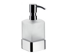 Emco 052100102 Loft - Dispenser di Sapone Liquido in Vetro Satinato, Colore: Cromato