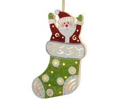 WeRChristmasÂ âÂ Decorazione natalizia in calza di Babbo Natale, multicolore, 44Â cm