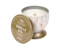 Woodwick Line Artisan Candela Vanilla sol, Cera, Multicolore, 9.6x9.6x9.6 cm, 4 unitÃ